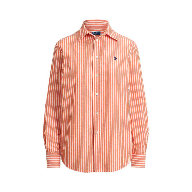 Polo Ralph Lauren Classic Fit Striped Cotton Linen Shirt image number 2